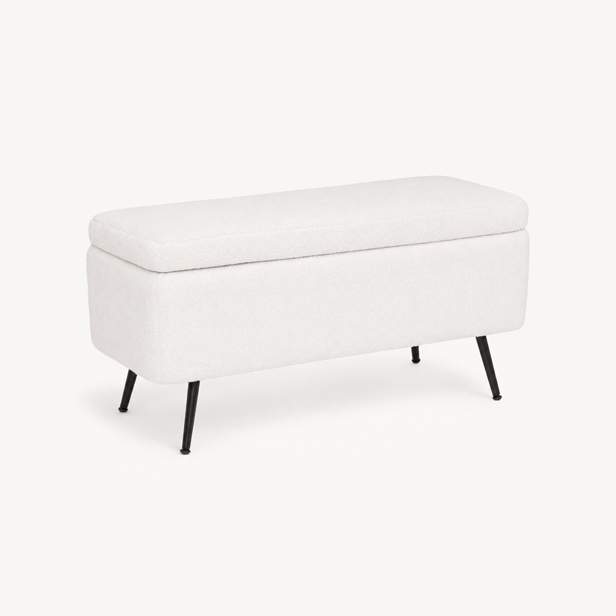 Banqueta branca AURORA com arrumação, , large