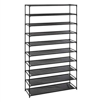 Sapateira ajustável cinza em metal com 10 níveis, , large