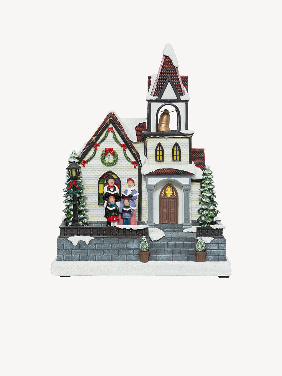 Aldea Iglesia Con Coro Y LED, , large