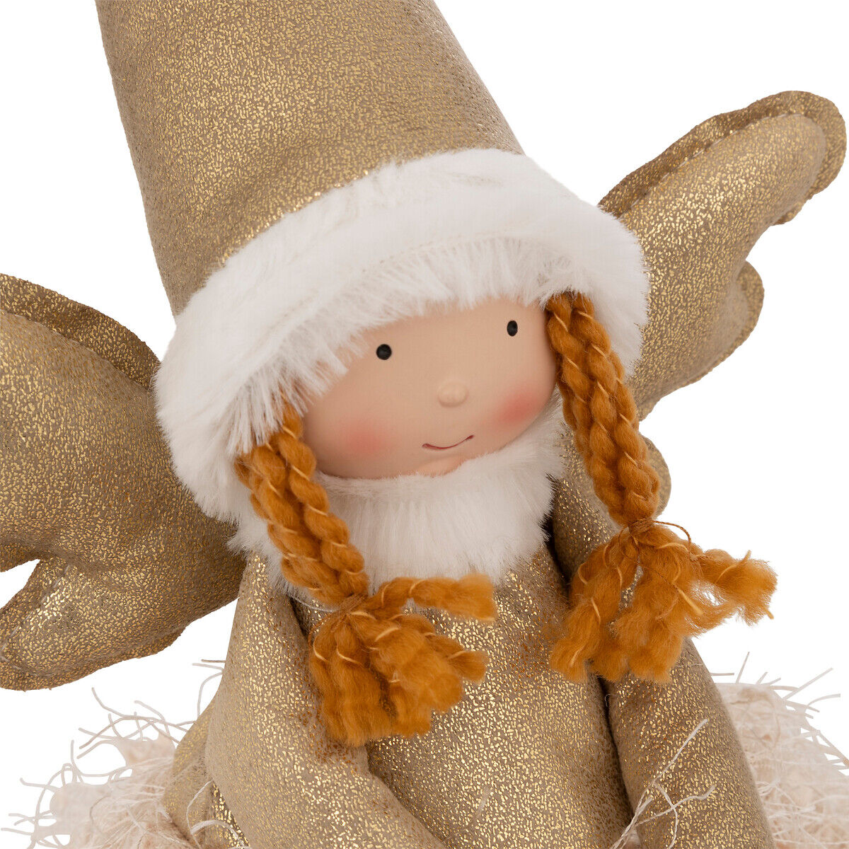 Figura de fada rose com gorro sentada 48cm, , large