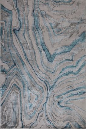 Tapete ZAHA abstract cinza e azul 80x150cm, , large