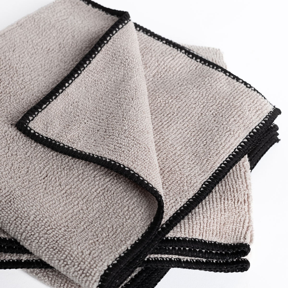 Conjunto de 3 panos microfibra bege 34x34cm, , large