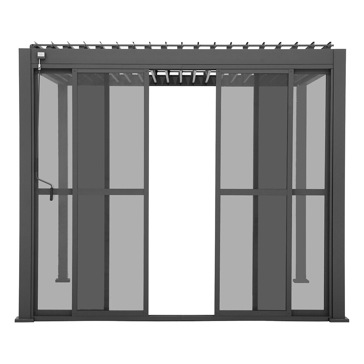Pergola doors EVORA dark grey, , large