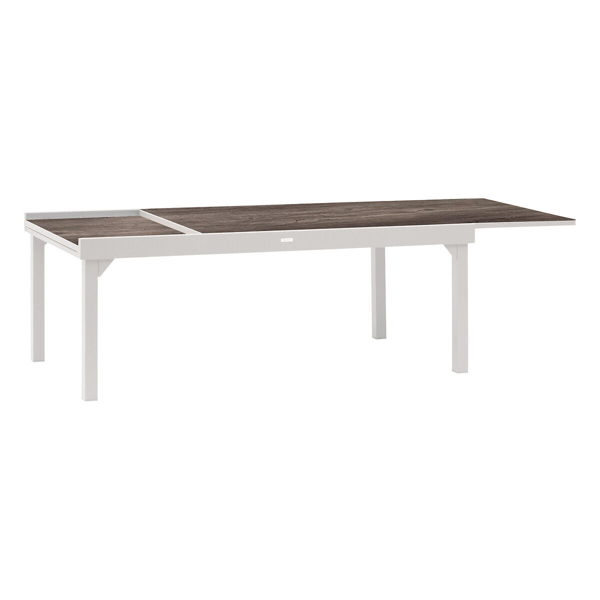 Conjunto de mesa PIAZZA extensível e 6 cadeiras OXY brancas, , large