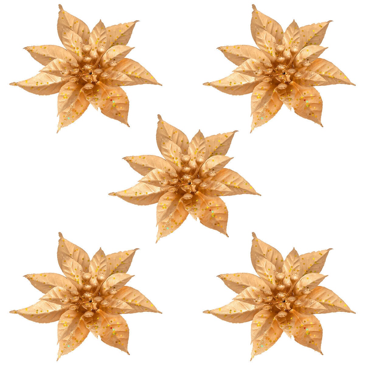 Conjunto de 5 flores com mola, , large
