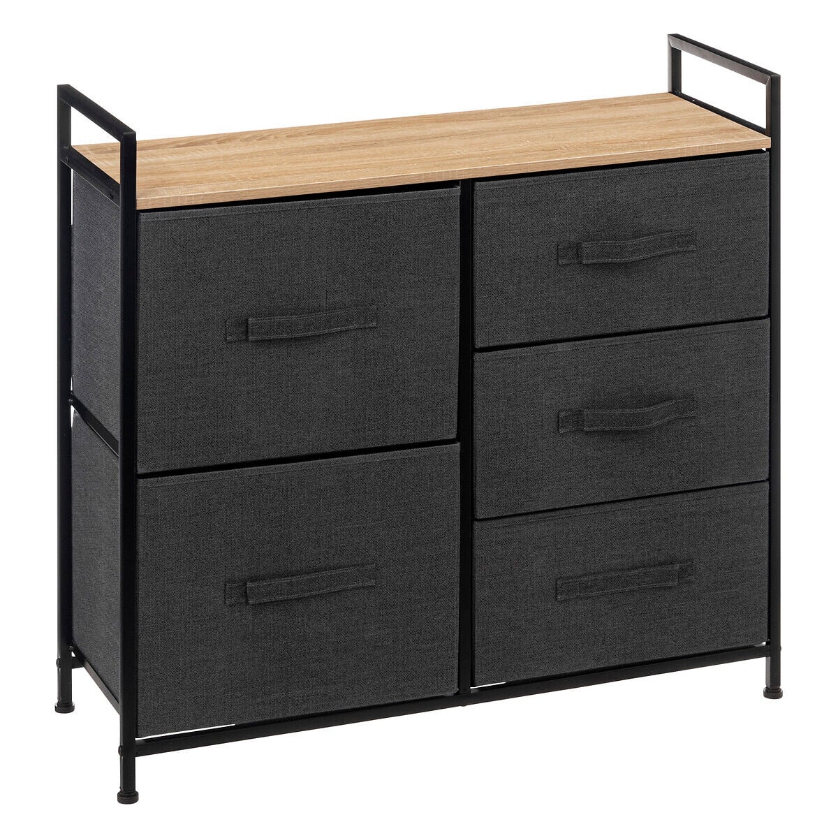 Móvel de arrumação TISSA cinza escuro 77cm, , large