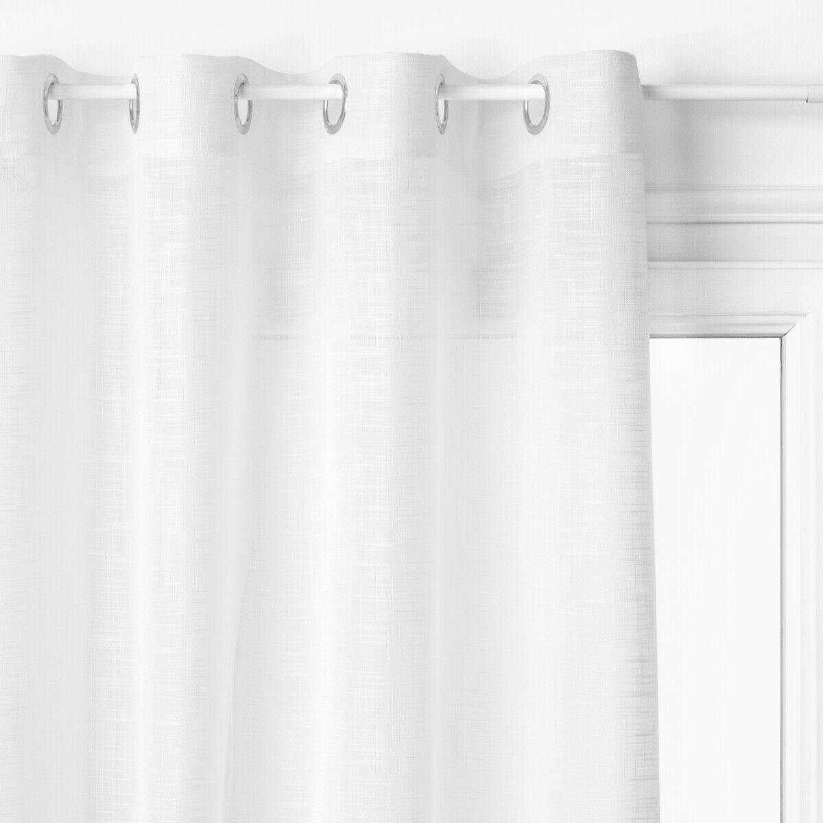 Cortina organza branca 140x240cm, , large