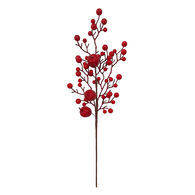 Rama bayas con manzanas rojas 65cm 