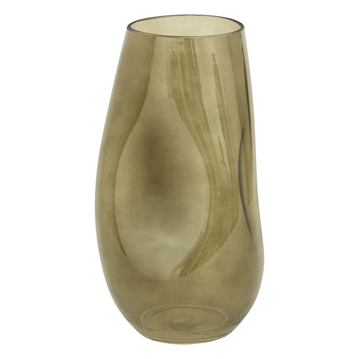 Jarra de vidro verde caqui BRAVI 28cm, , large