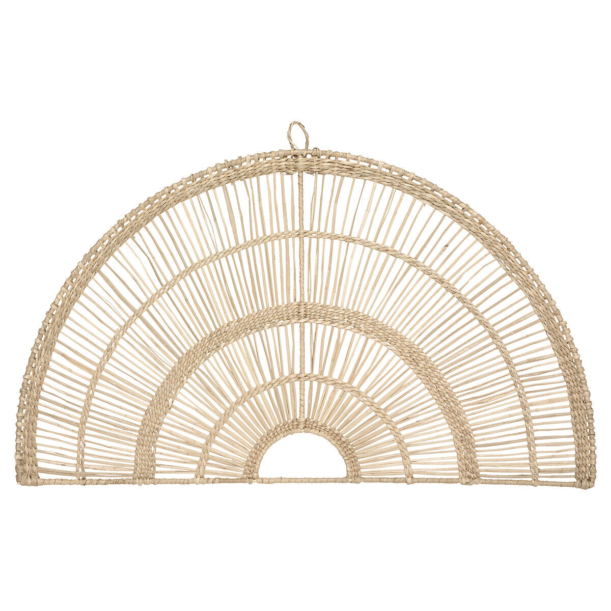Leque decorativo bege em seagrass arc, , large