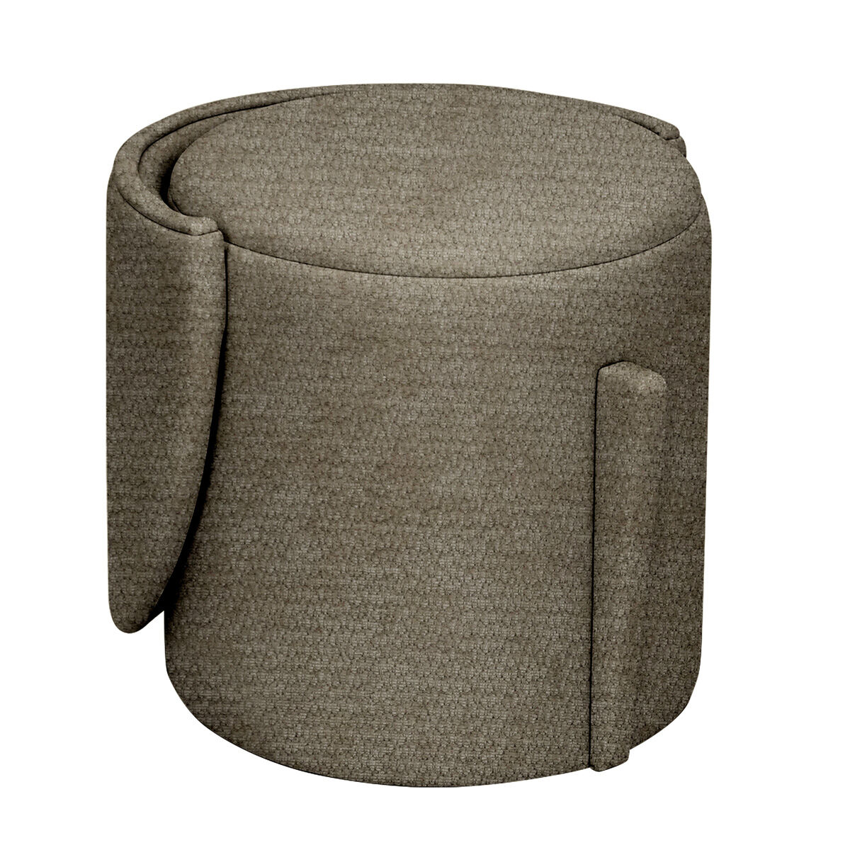 Storage pouffe ochre, , large