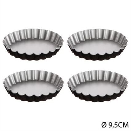 Conjunto 4 formas para tarte 9,5cm, , large