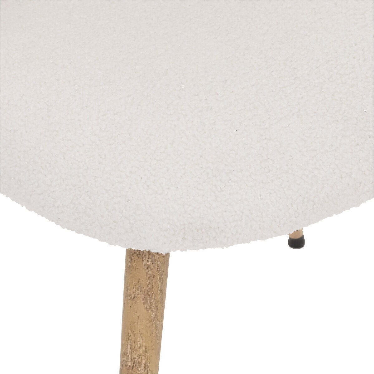 Cadeira SLANO branco em pelo bouclé, , large