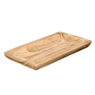 Plato De Presentaci&oacute;n Rectangular Madera Quemada
