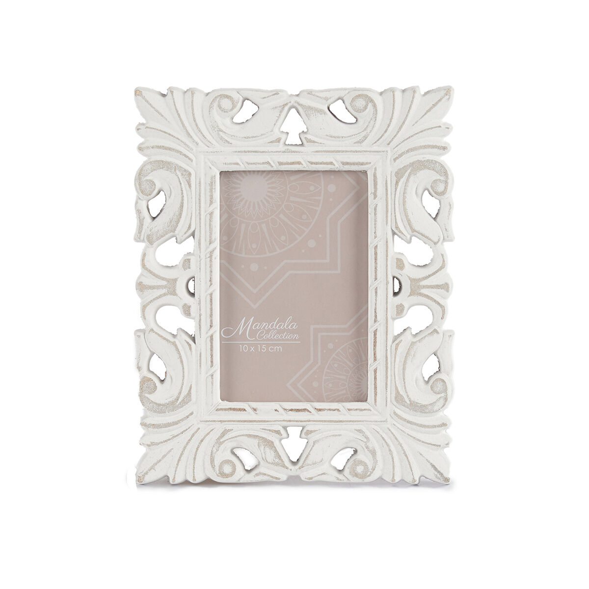 Moldura perfurada branca 22,5x18,5cm, , large