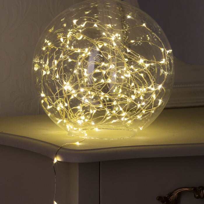 Série luminosa de natal branco quente fixo 20 leds 2m, , large