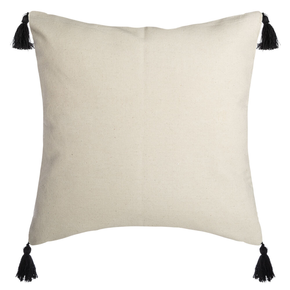 Capa para almofada RISCAS com pompons 40x40cm, , large