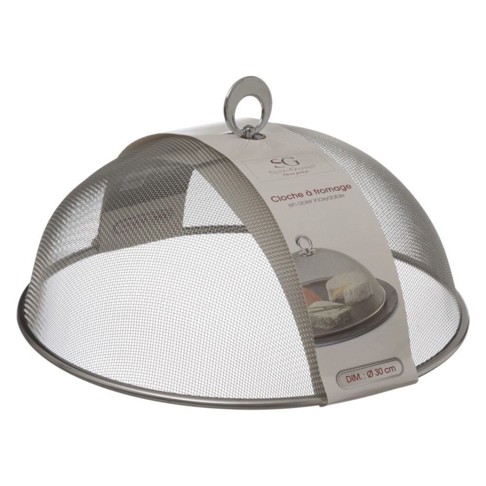 Tampa de proteção em rede de inox 30cm, , large
