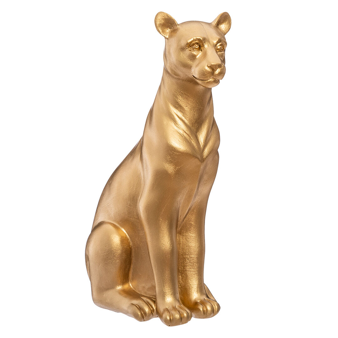Estatueta pantera dourada, , large