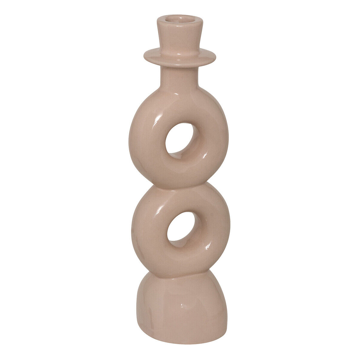 Conjunto de 2 castiçais MALA em cerâmica 18/25cm, , large