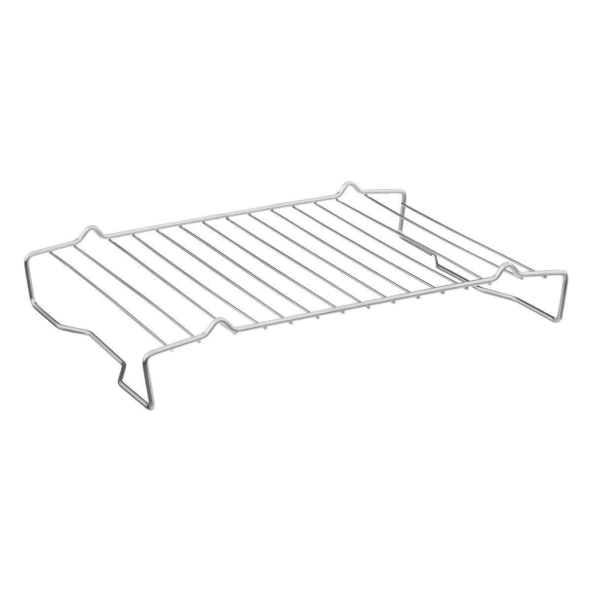 Tabuleiro para forno em inox com grelha 30x40cm, , large