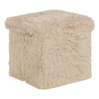 Puf con almacenaje DUVIA beige