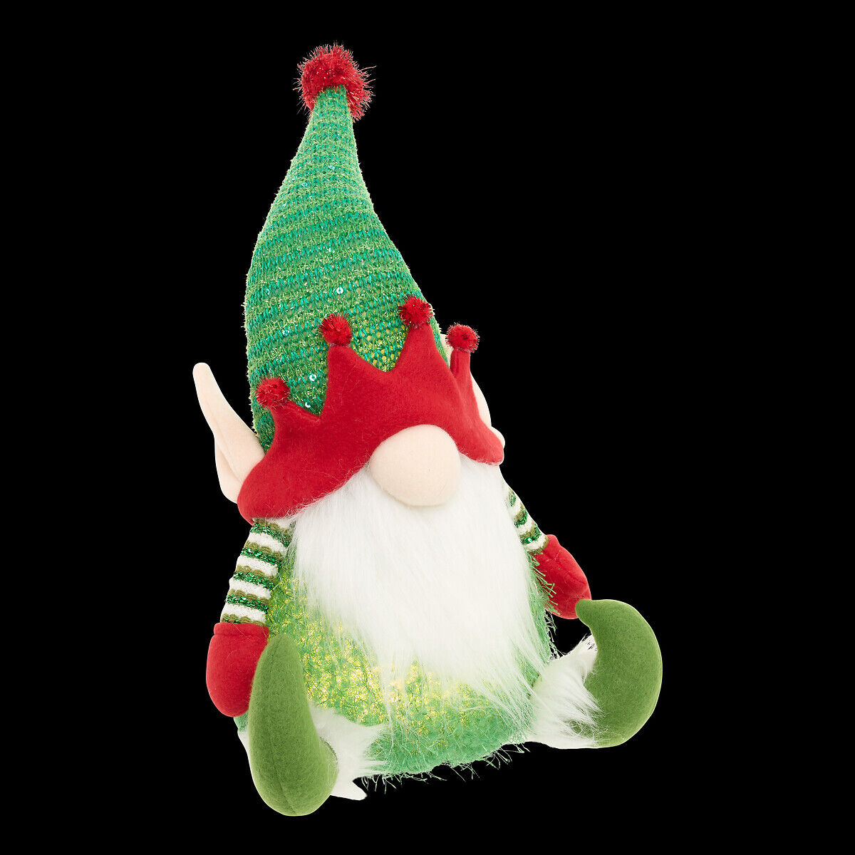 Figura Gnomo com led 37cm, , large