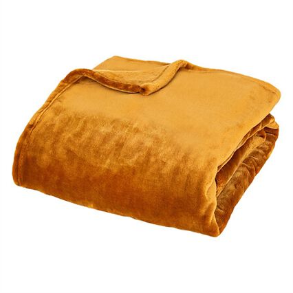 Manta CUDDLY ocre 130x180cm, , large