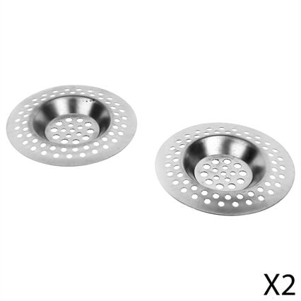 Conjunto de 2 ralos inox, , large