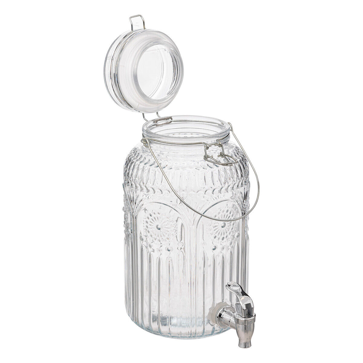Frasco com torneira MONA em vidro 3,8l, , large