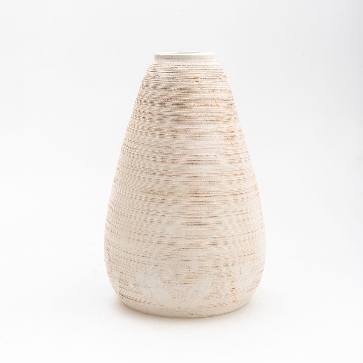 Large vase sand colour in ceramic, , large