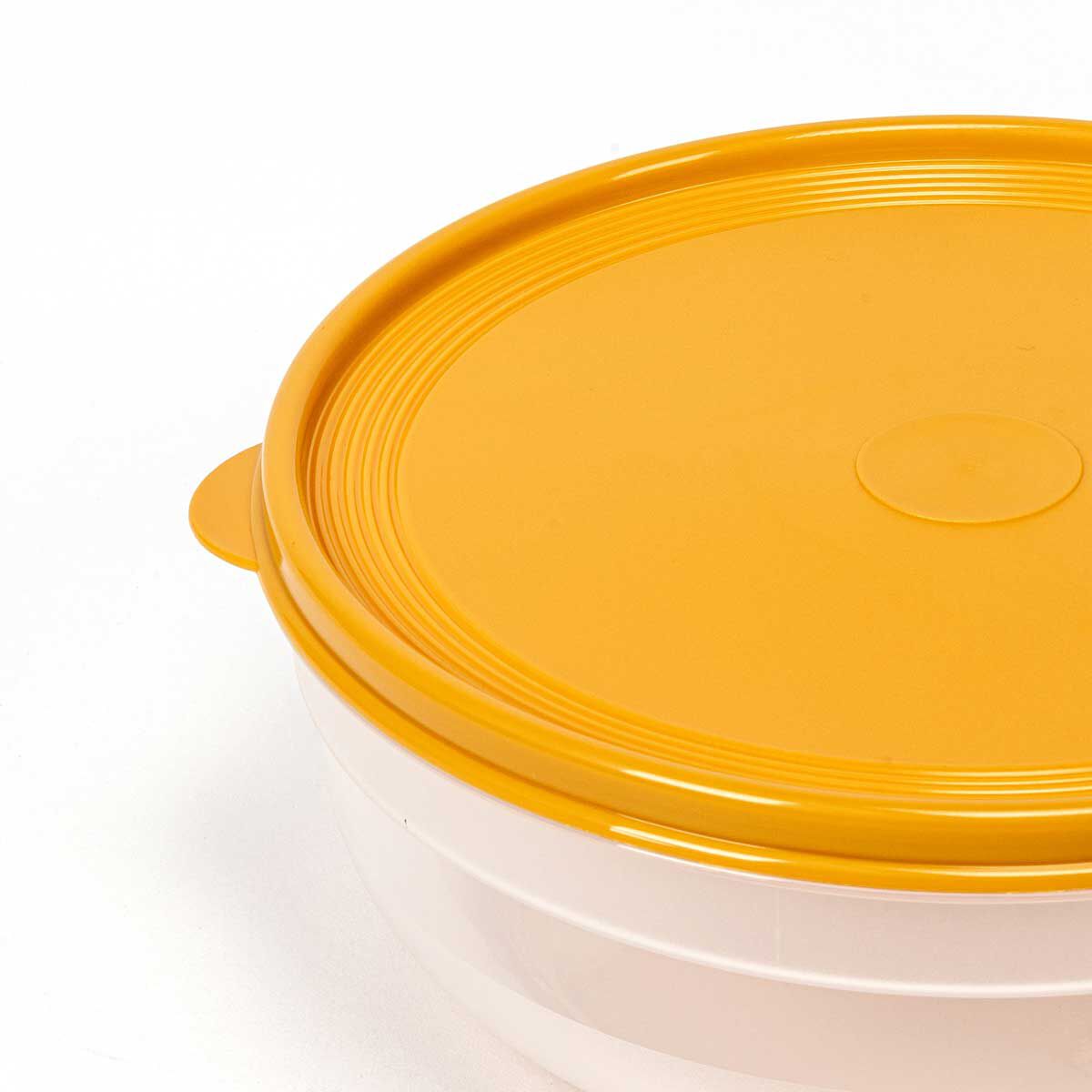 Round box yellow, , large