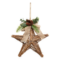 Estrella con lazo y pi&ntilde;as 25cm 