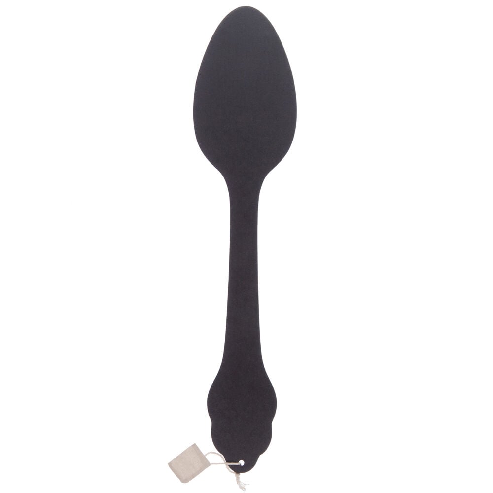 Decorative wall spoon black in MDF, , large