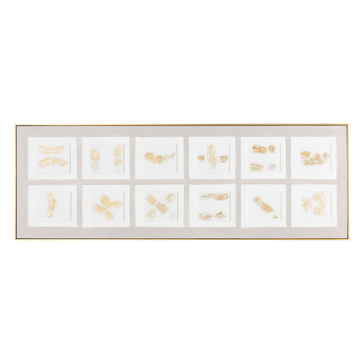 Quadro 3D CURTIS taupe 51,6x151,7cm, , large