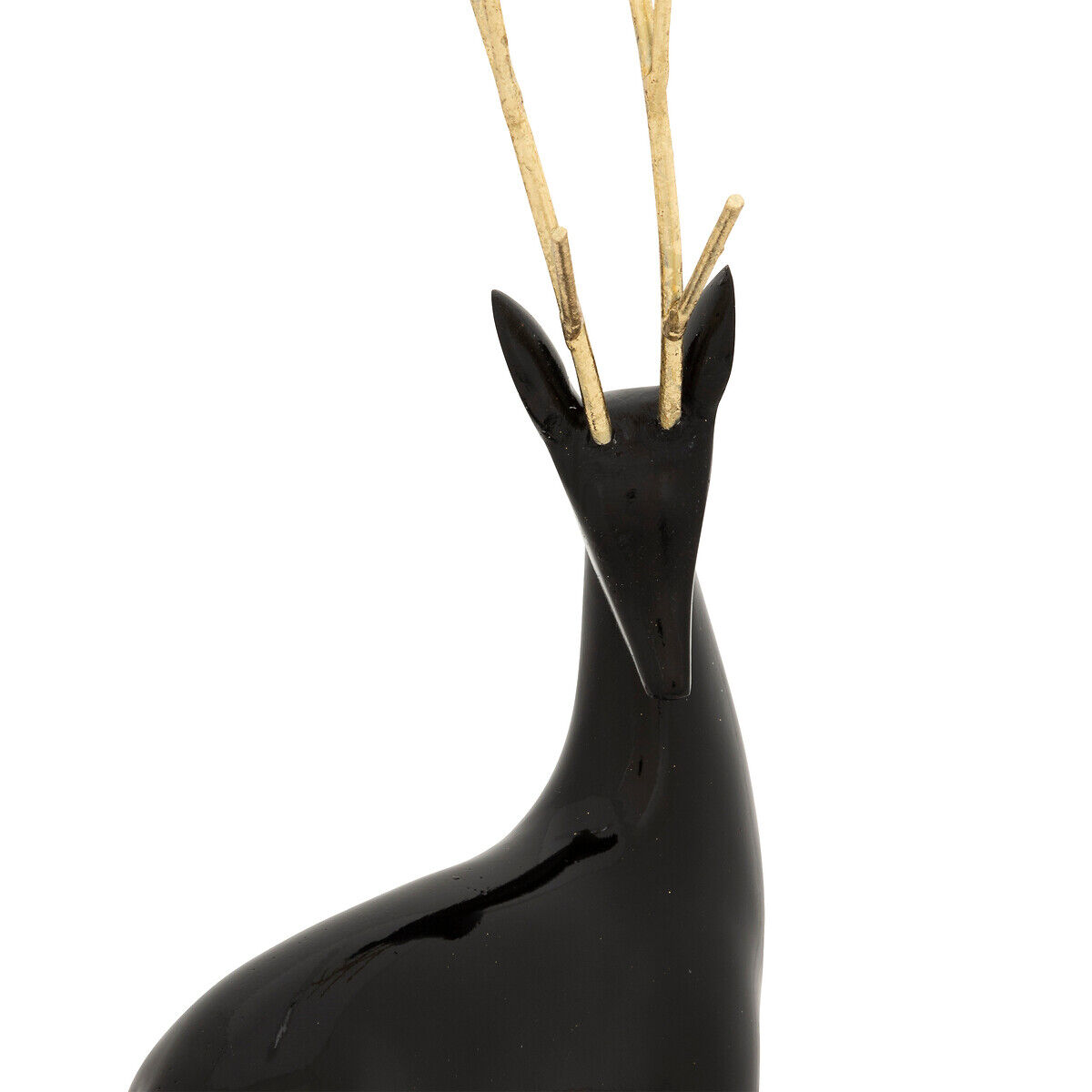 Figura decorativa rena preto, , large