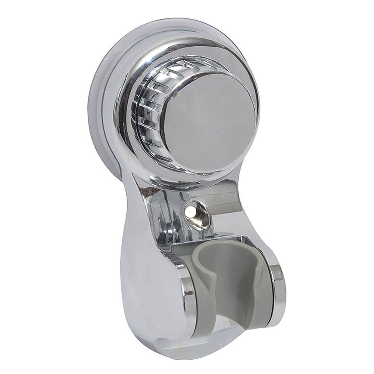 Suporte para chuveiro regulável cromado com ventosa, , large