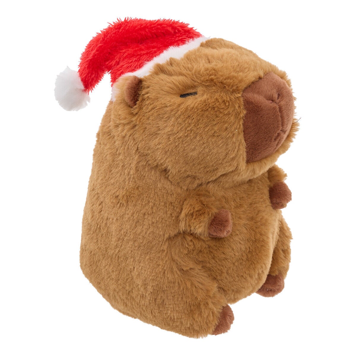 Figura Capivara com gorro de natal 21cm, , large
