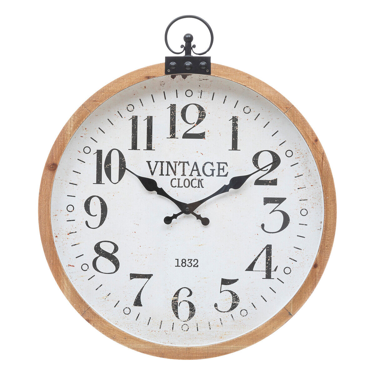Relógio de parede YAGO bege em mdf 57cm, , large