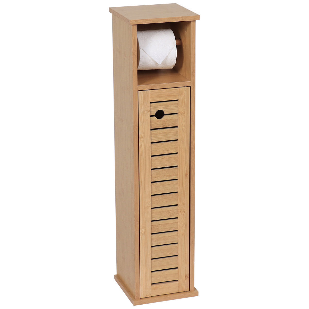 Móvel porta rolos TRNIDAD em mdf e bambu, , large