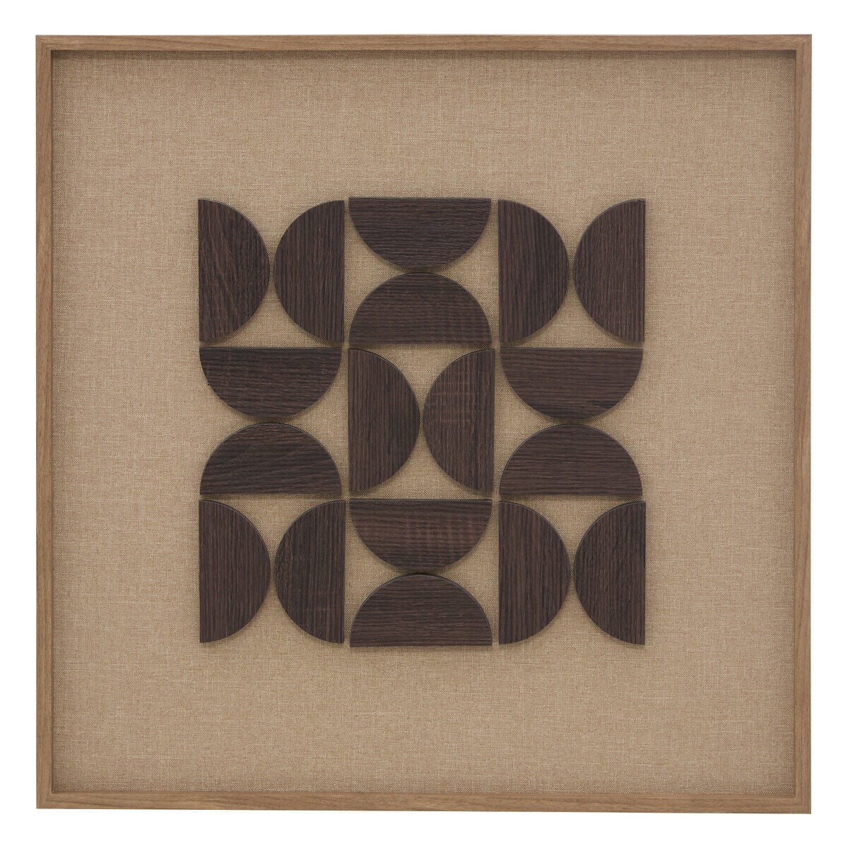 Quadro decorativo NYERO bege 60x60cm, , large