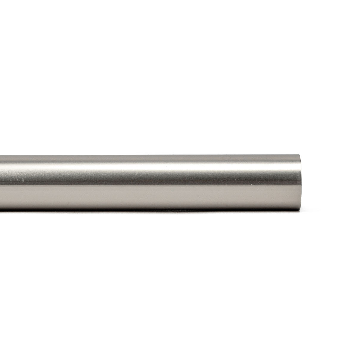 Wrought iron curtain pole brushed silver, , large