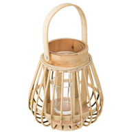 Farol decorativo de bamb&uacute; color natural