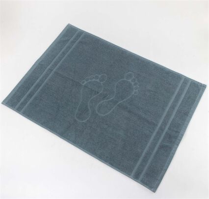 Tapete saída de banho TOOSTY pés azul, , large
