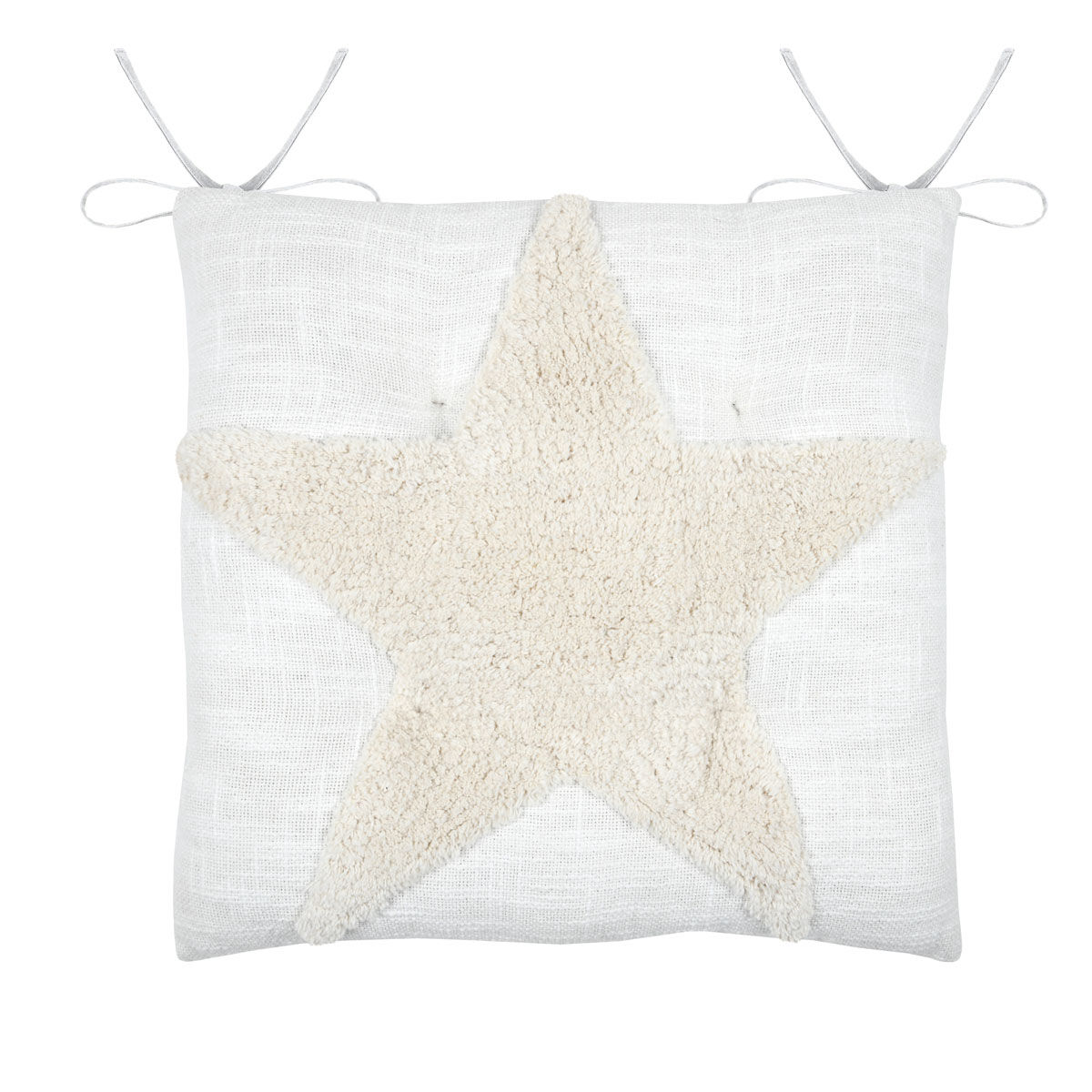 Coxim para cadeira JOANNY cru 38x38cm, , large