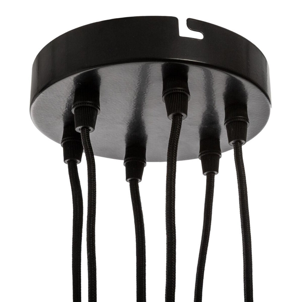 Candeeiro de teto FIL preto em metal, , large