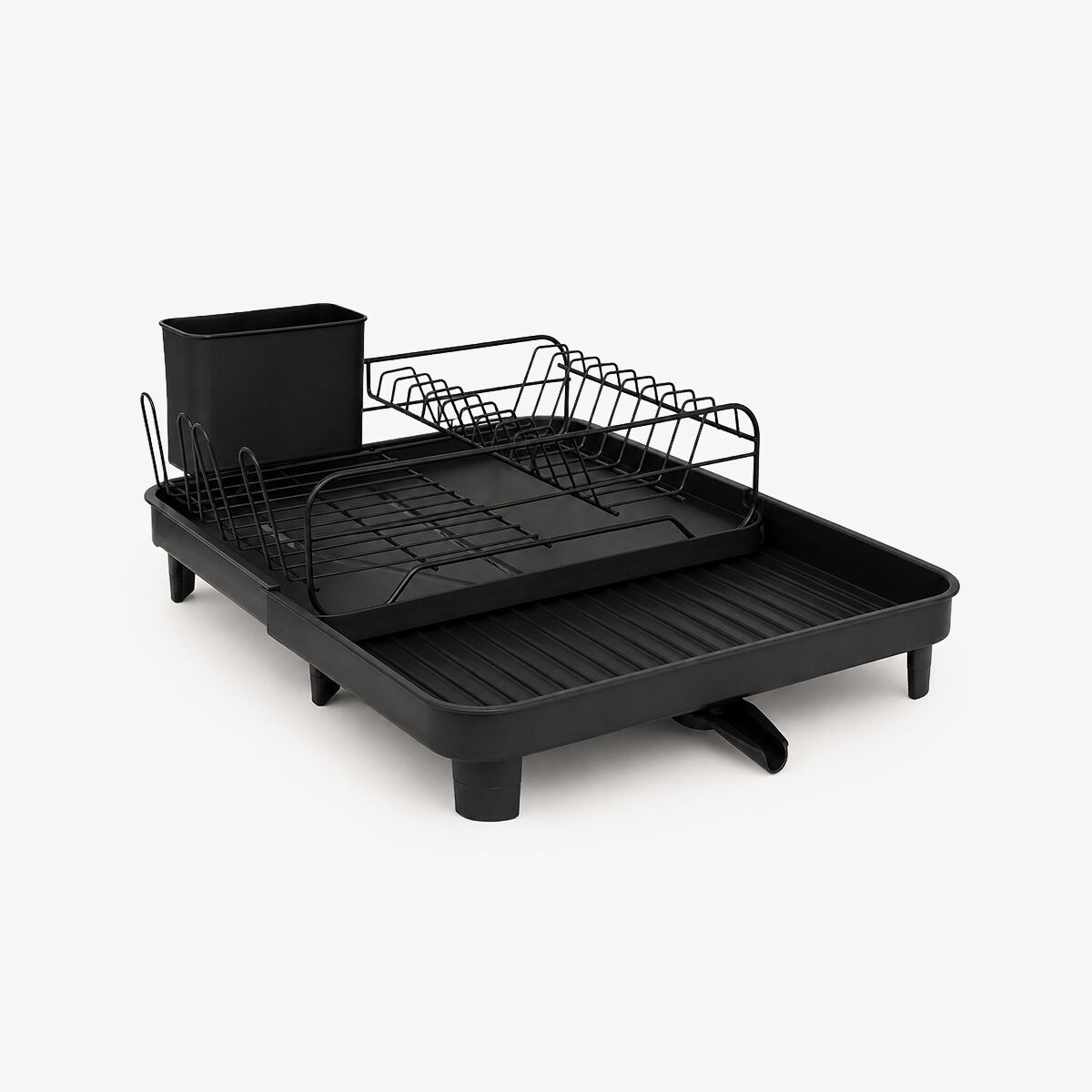 Escorredor louça extensível BLACK EDIT preto em metal, , large