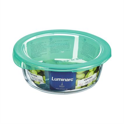 Caixa de vidro redonda com tampa 42cl, , large