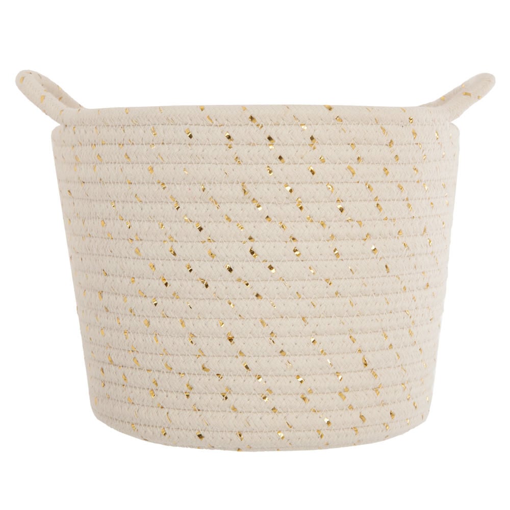 Basket in cotton with lurex, , large