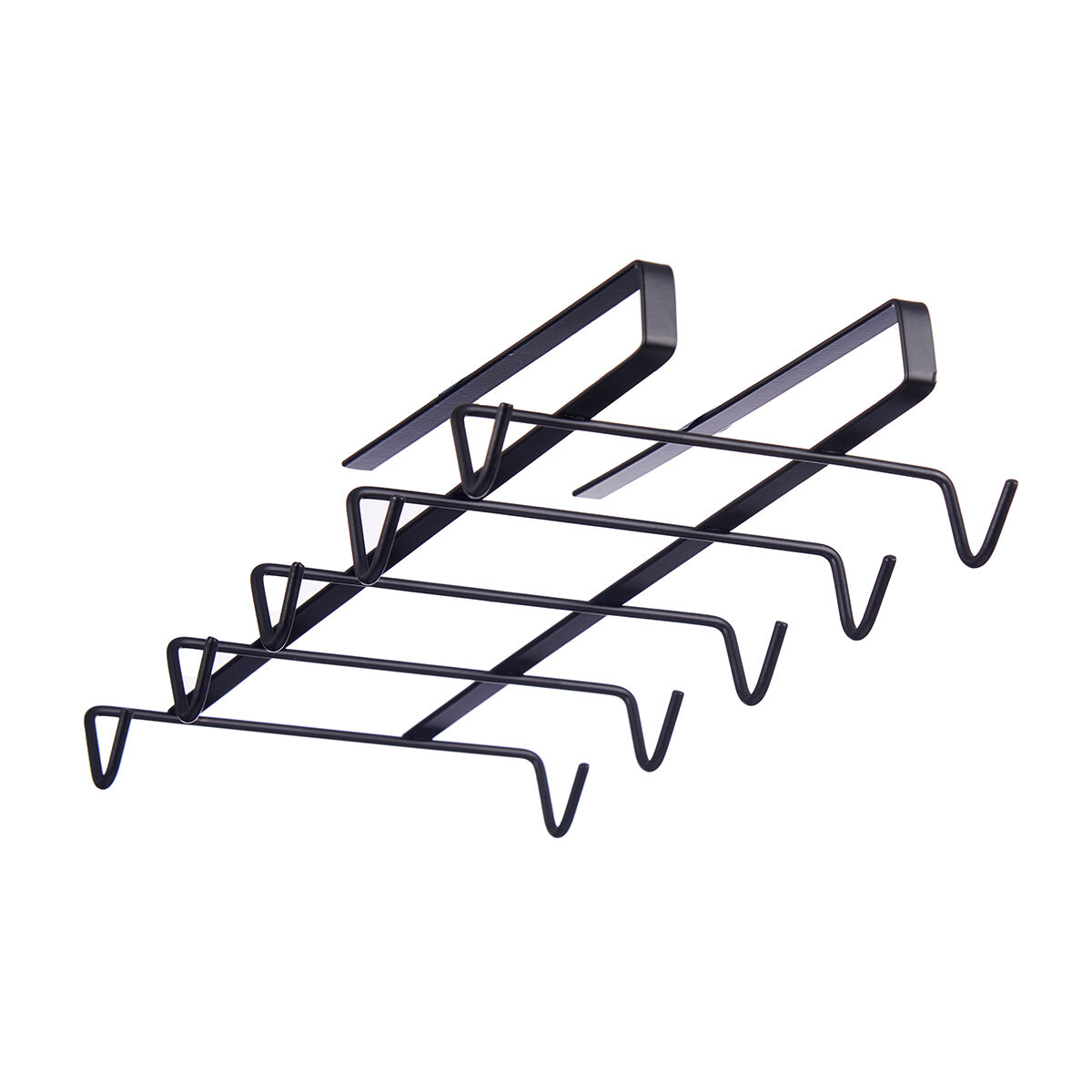 Suporte preto em metal para canecas, , large